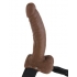 Fetish Fantasy 9 inches Hollow Strap On Balls Brown - Pipedream