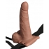 Fetish Fantasy 6 In Hollow Rechargeable Strap-on Tan - Pipedream Products