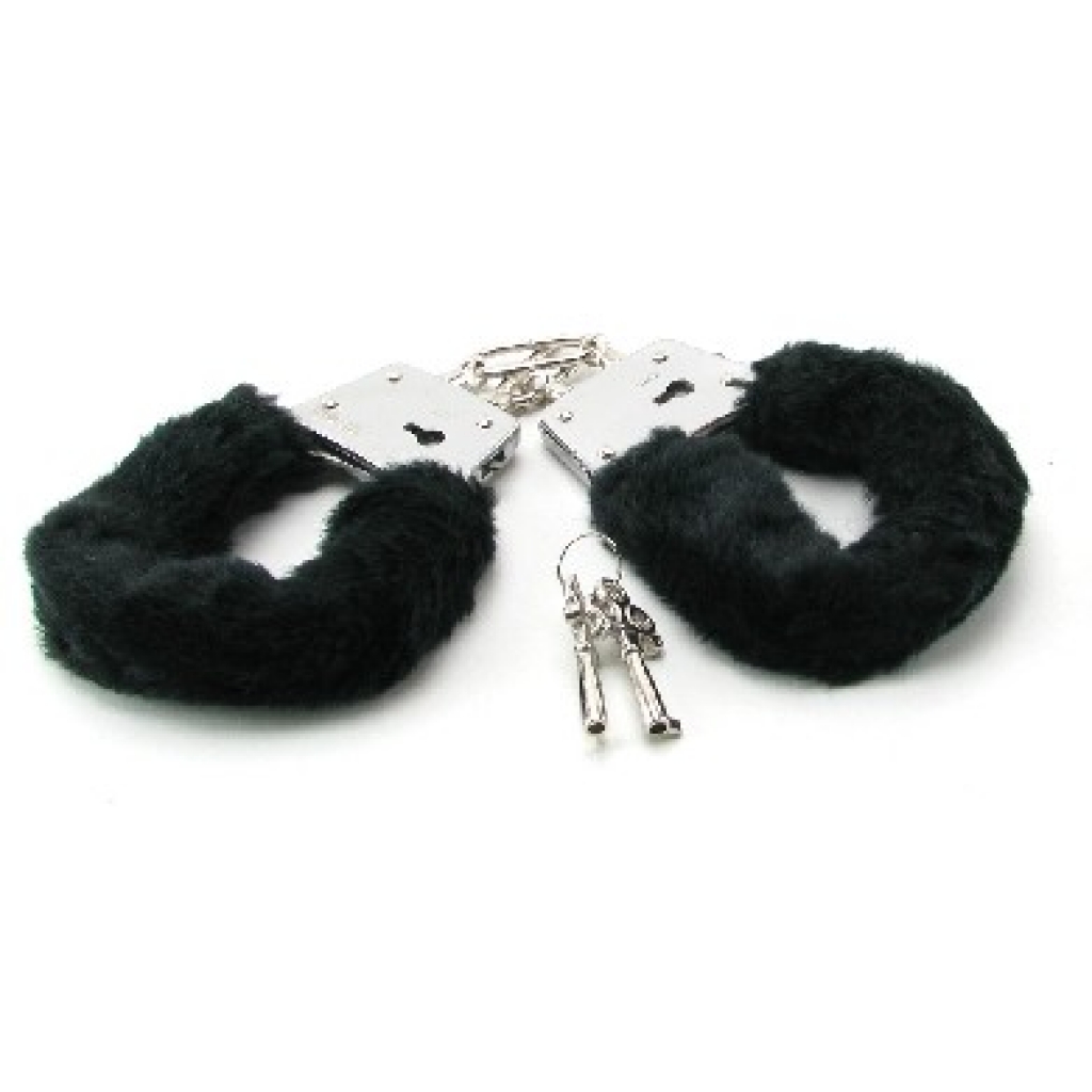 Beginner's Furry Cuffs - Black - Pipedream