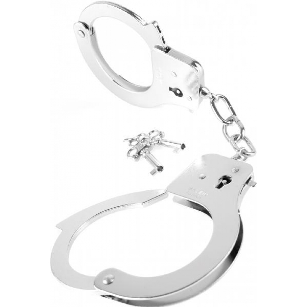 Fetish Fantasy Designer Metal Handcuffs - Silver - Pipedream