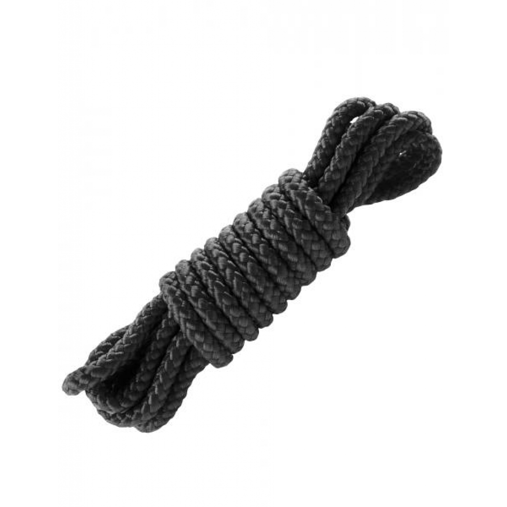 Fetish Fantasy Mini Silk Rope Black 6 feet - Pipedream