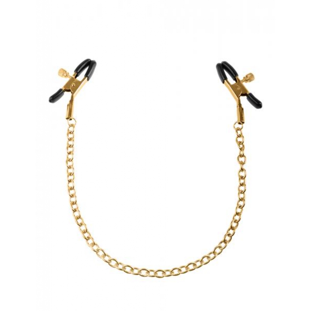 Fetish Fantasy Gold Chain Nipple Clamps - Pipedream