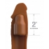 Fantasy X-tensions Elite 8in Sleeve W/ 2in Plug Tan - Pipedream Products