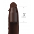 Fantasy X-tensions Elite 9in Sleeve W/ 3in Plug Brown - Pipedream Products