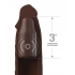 Fantasy X-tensions Elite 9in Sleeve W/ Vibrating Plug Brown - Pipedream Products