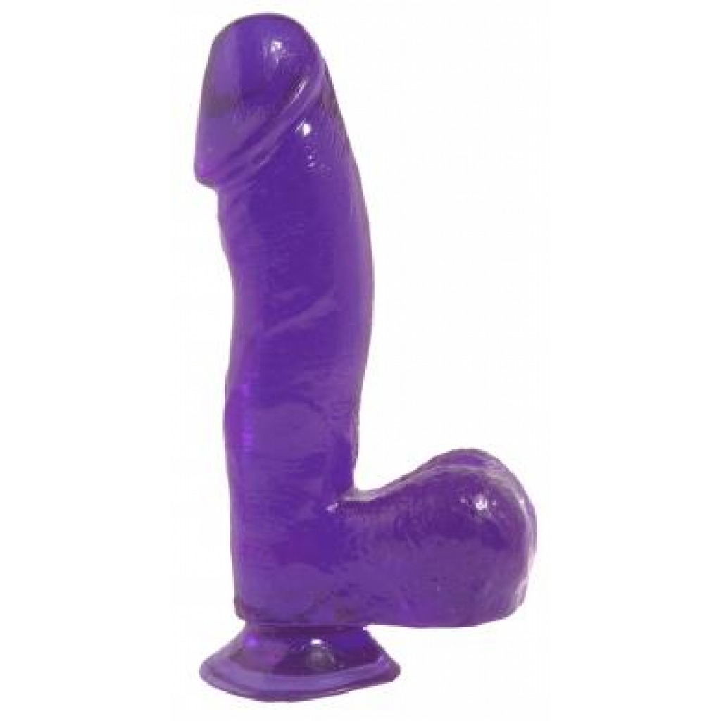 Basix Rubber Works 6.5 inches Purple Dong Suction Cup - Pipedream