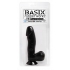 Basix Rubber Works 6.5 inches Dong with Suction Cup Black - Pipedream
