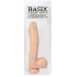 Basix Rubber Works 10 inches Dong Suction Cup Beige - Pipedream