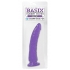 Basix Rubber Works 7 inches Slim Dong With Suction Cup Purple - Pipedream