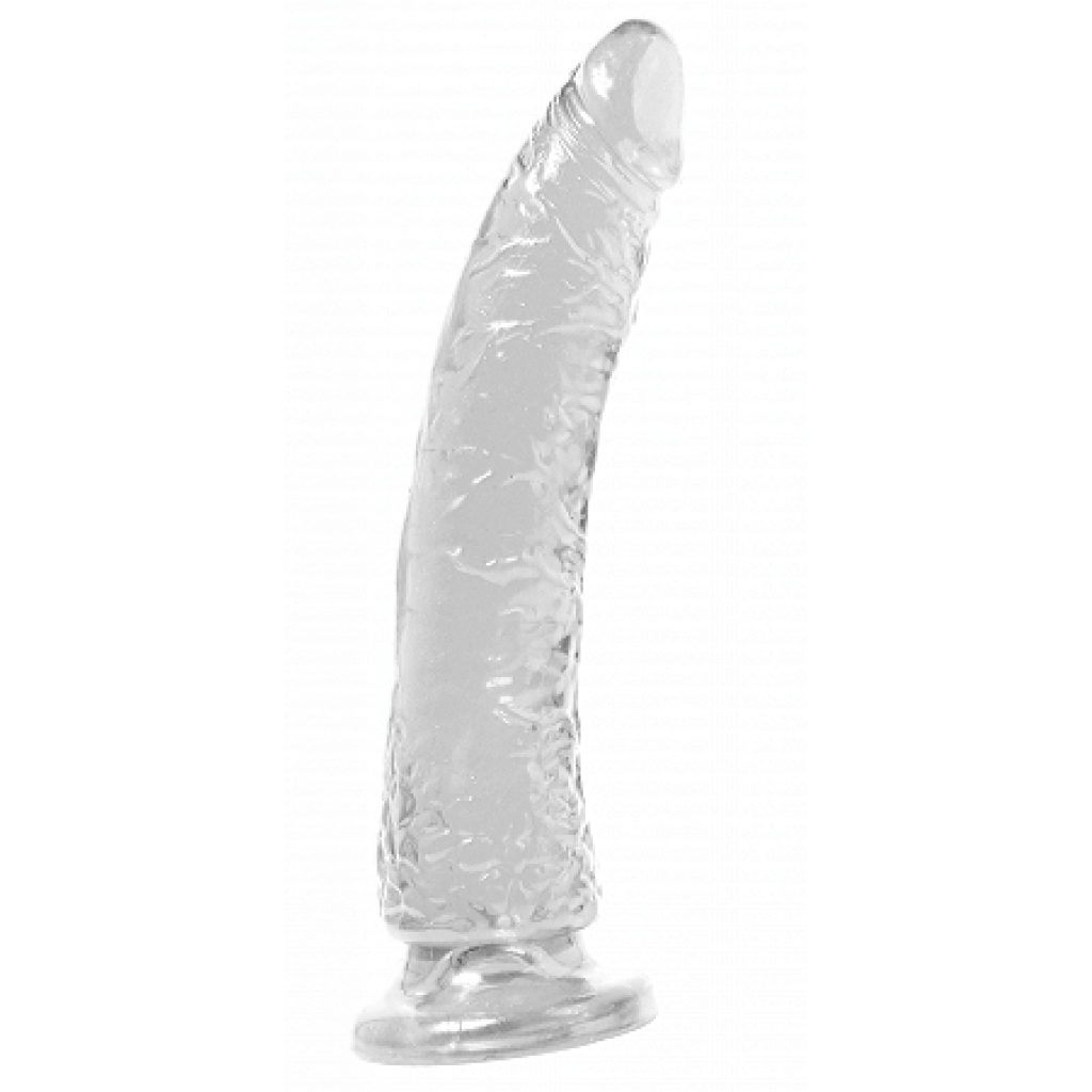 Basix Slim 7 inches Suction Cup Dong Clear - Pipedream