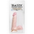 Basix Rubber Works 6 Inch Dong - Beige - Pipedream