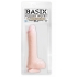 Basix 8 inches Beige Suction Cup Dong - Pipedream