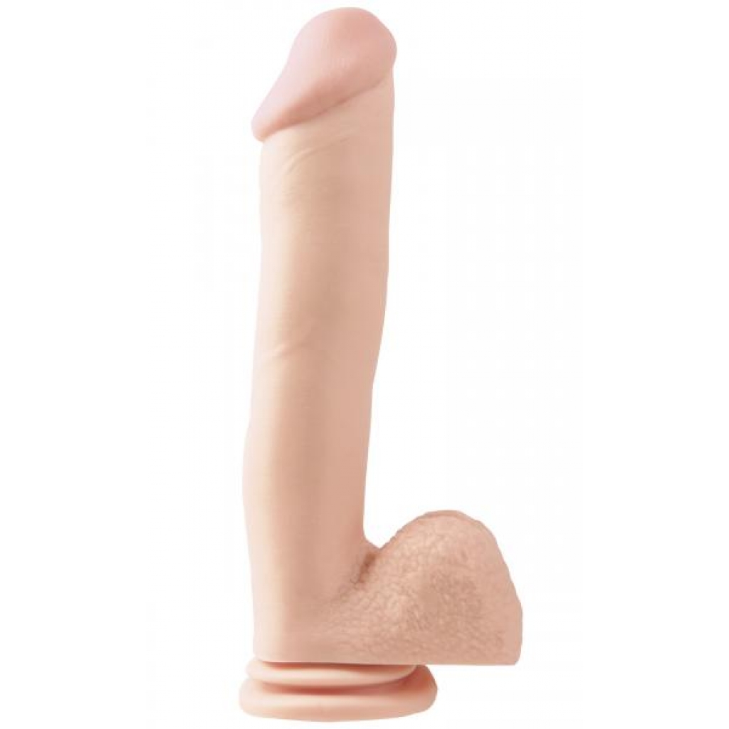 Basix Rubber Works 12 Inches Dong Suction Cup Beige - Pipedream