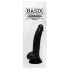 Basix 9 inches Suction Cup Dong Thicky Black - Pipedream