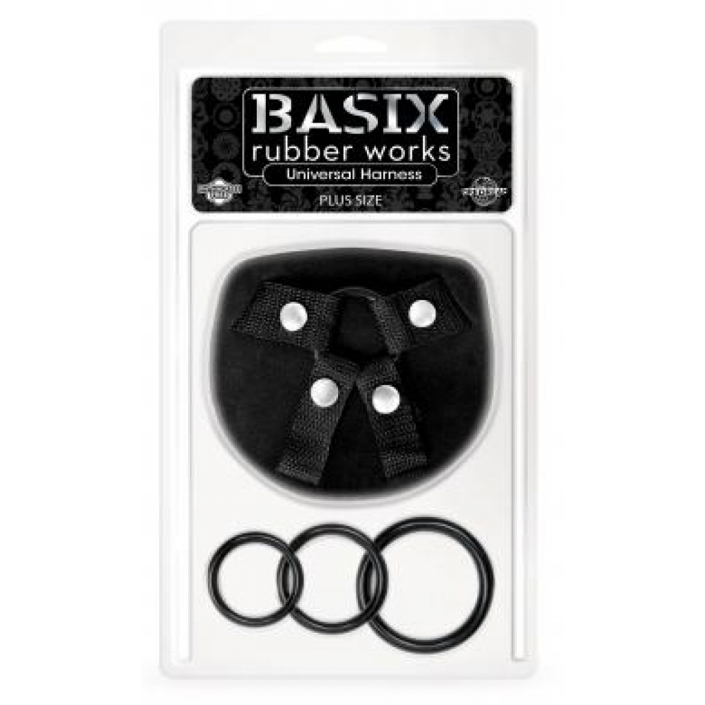Basix Rubber Works Universal Harness Plus Size - Pipedream