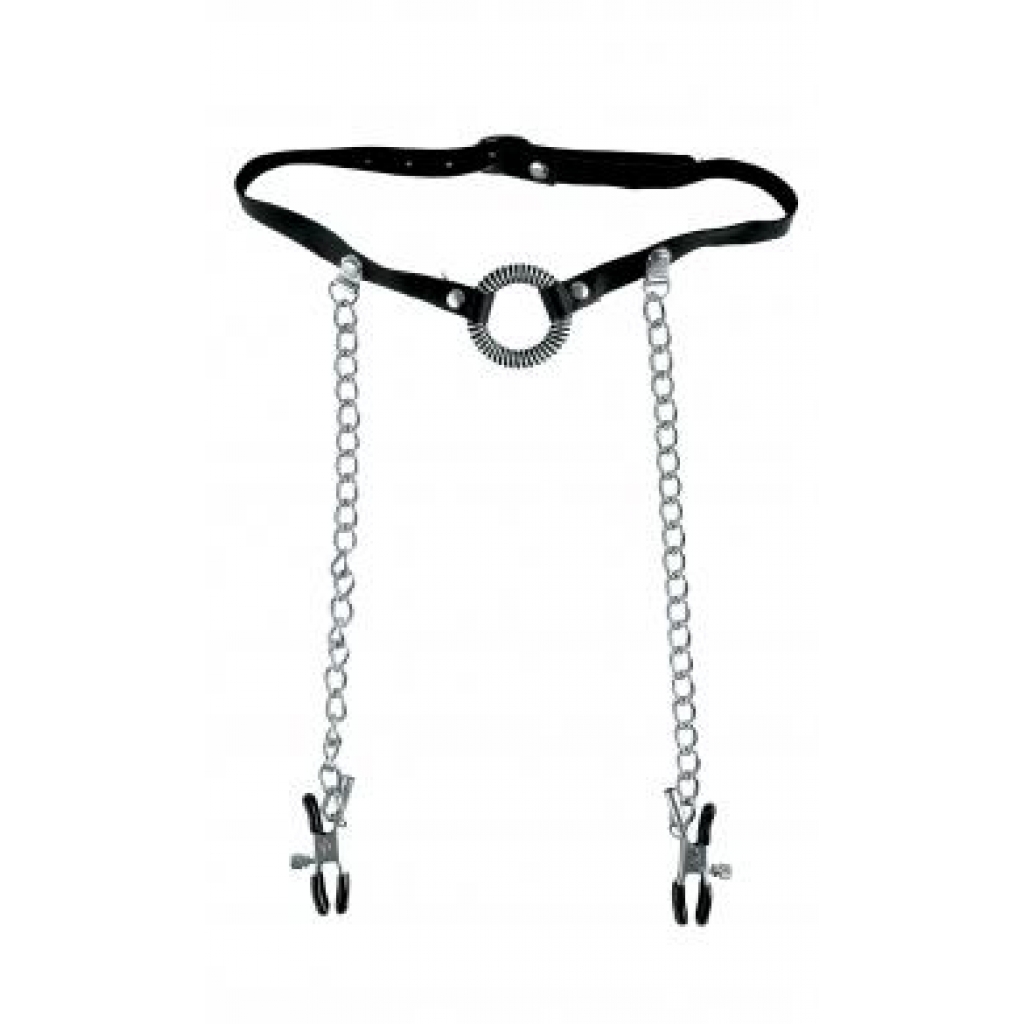 Limited Edition O-Ring Gag & Nipple Clamps - Pipedream