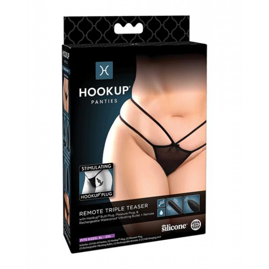 Hookup Panties Triple Teaser Xl-xxl - Pipedream Products