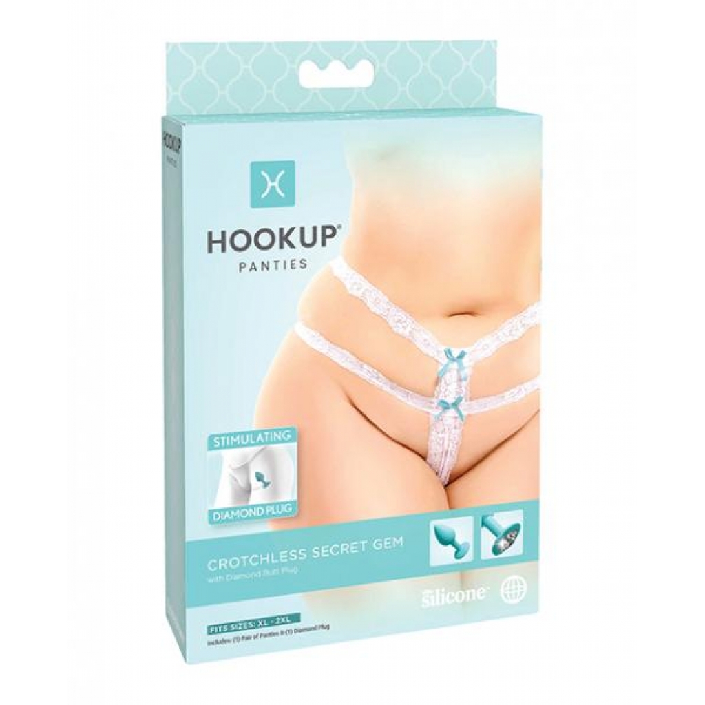 Hookup Panties Secret Gem Xl-xxl - Pipedream Products