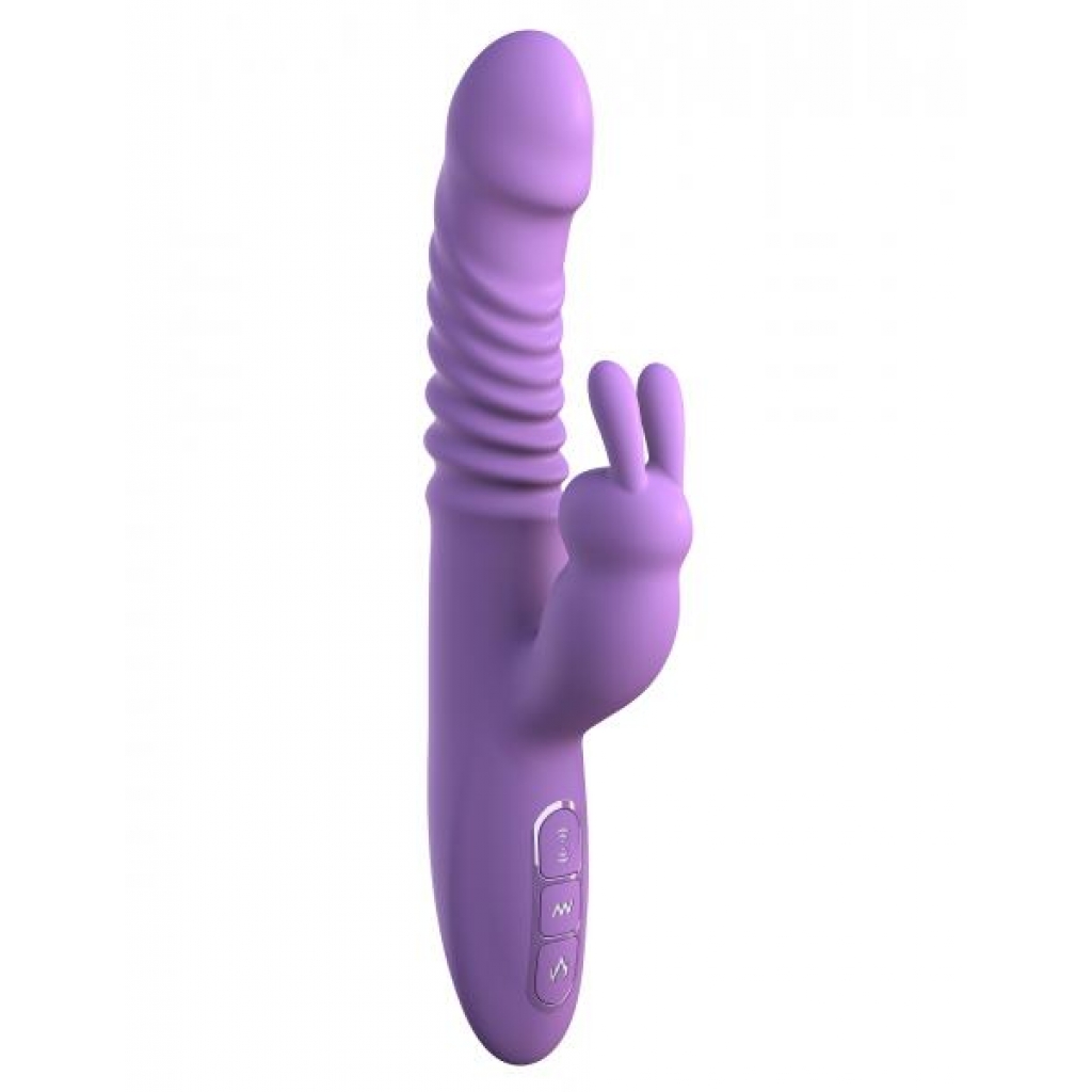 Fantasy For Her Ultimate Thrusting Rabbit Vibrator Purple - Pipedream