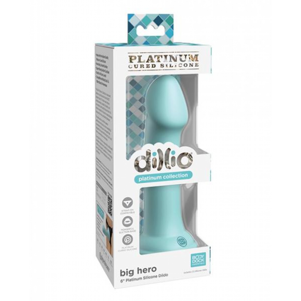Dillio Platinum 6in Big Hero Teal - Pipedream Products