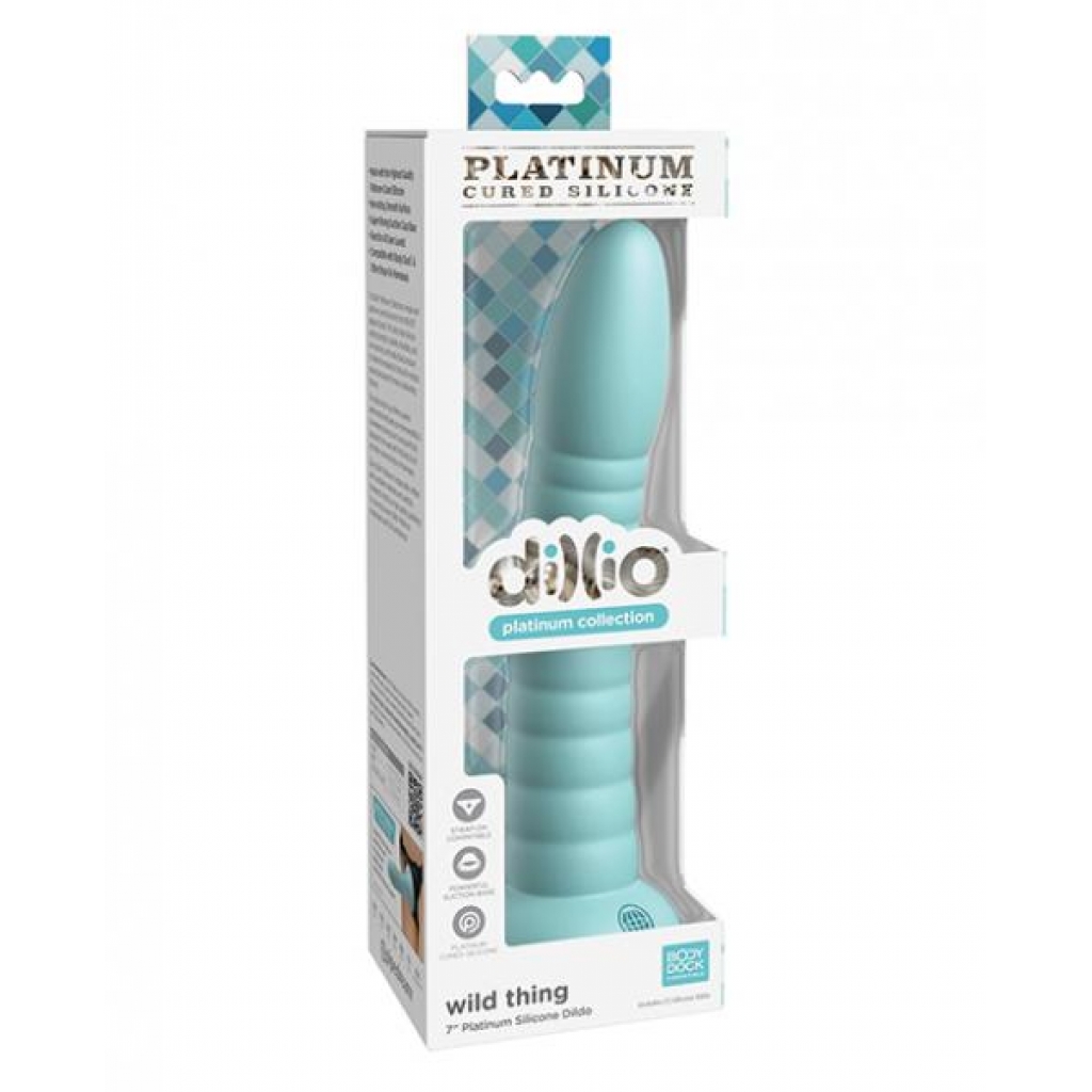 Dillio Platinum 7in Wild Thing Teal - Pipedream Products