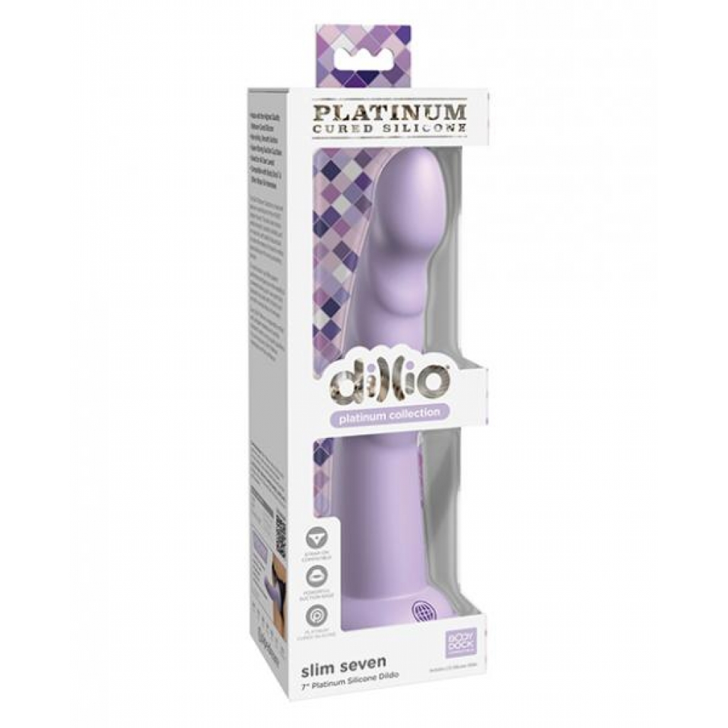 Dillio Platinum 7in Slim Seven Purple - Pipedream Products