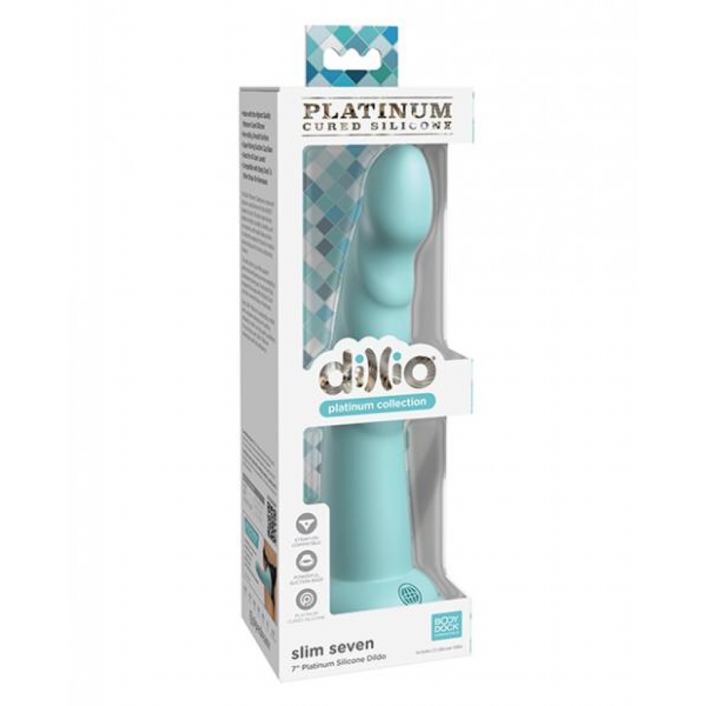 Dillio Platinum 7in Slim Seven Teal - Pipedream Products