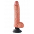 King Cock 10 inches Vibrating Cock with Balls Beige  - Pipedream