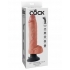 King Cock 10 inches Vibrating Cock with Balls Beige - Pipedream