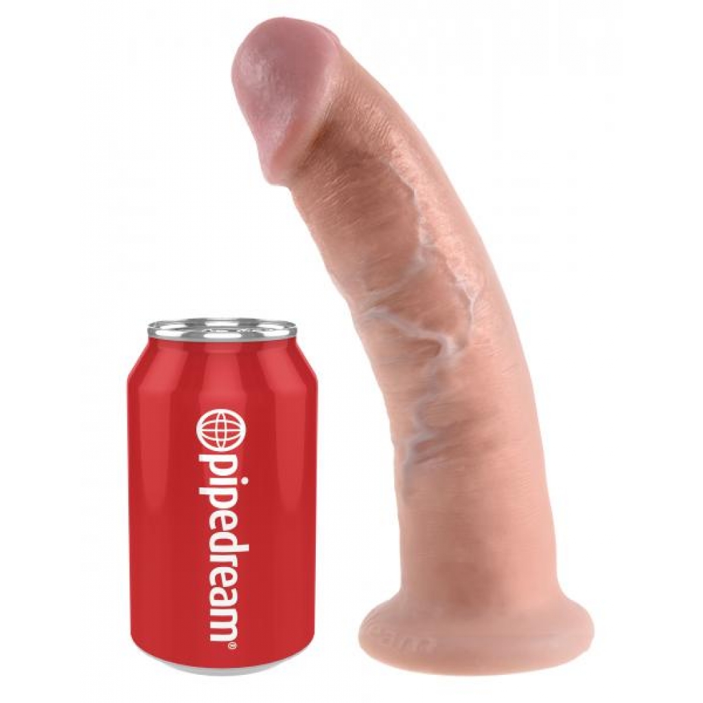 King Cock 9 Inches Cock Beige Dildo - Pipedream