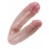 U Shaped Large Double Trouble Dildo - Beige - Pipedream