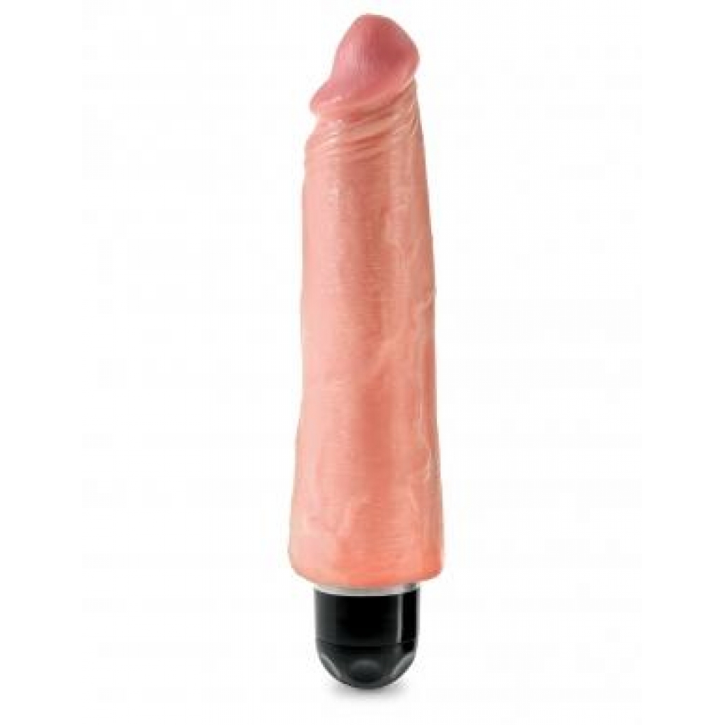 King Cock 8 inches Vibrating Stiffy Beige - Pipedream 