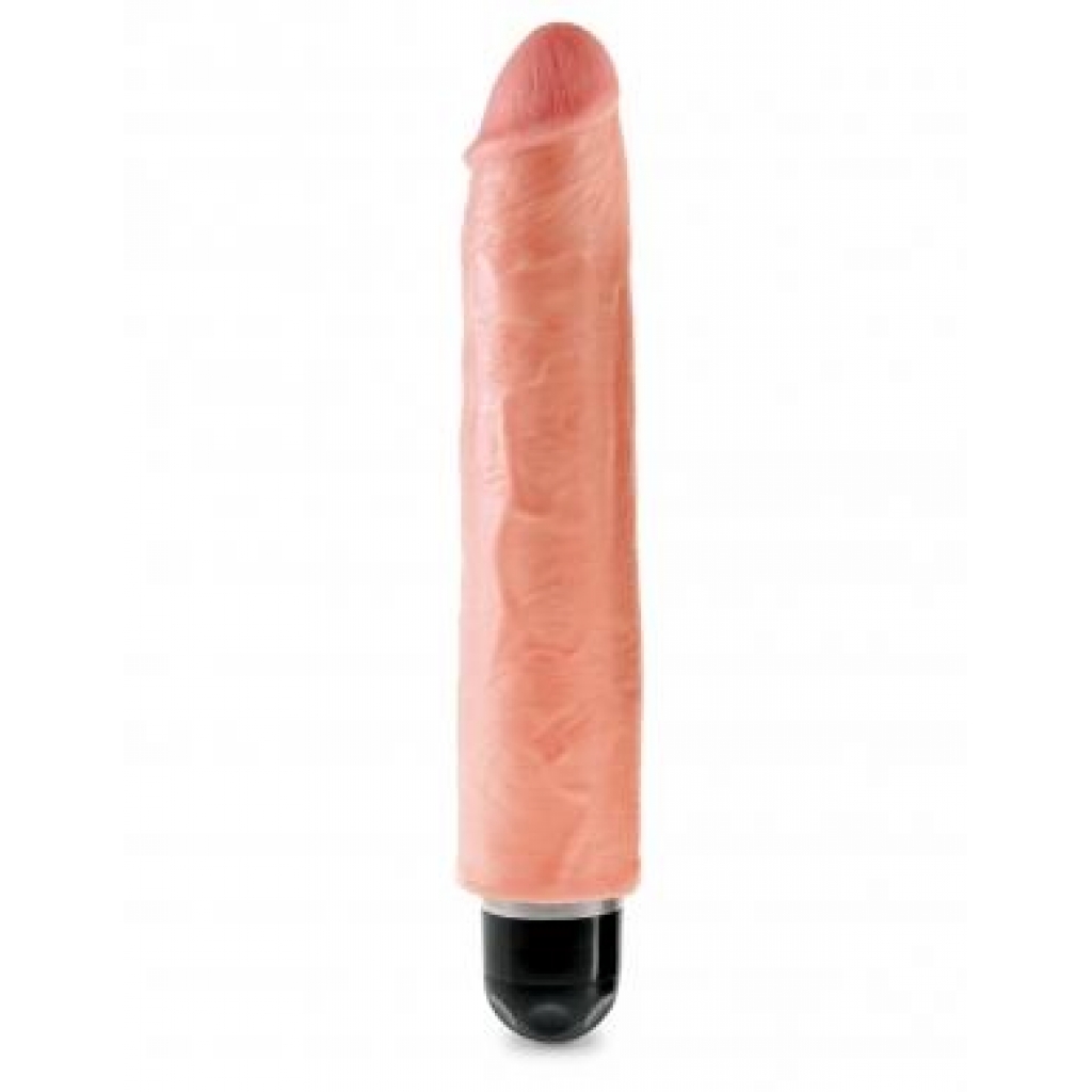 King Cock 10 inches Vibrating Stiffy Beige - Pipedream 