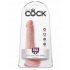 King Cock 6 inches Cock with Balls Beige Dildo - Pipedream