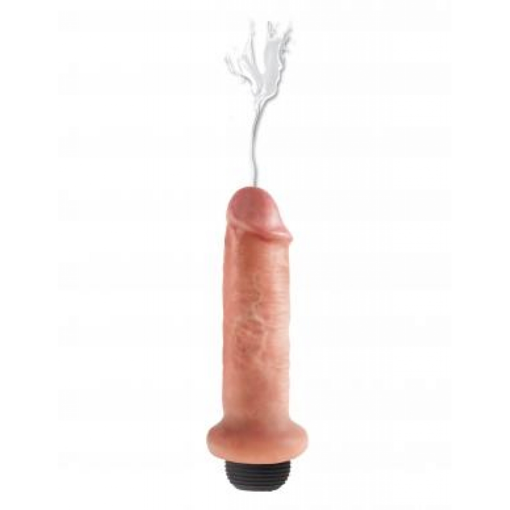 King Cock 6 inches Squirting Cock Beige - Pipedream