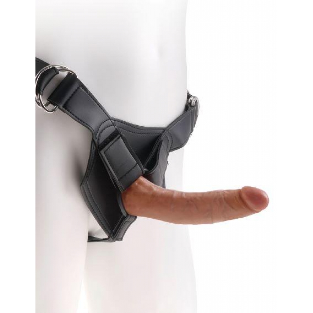 King Cock Strap On Harness with 7 inches Cock Tan - Pipedream