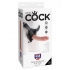 King Cock Strap On Harness 8 inches Dildo Beige - Pipedream