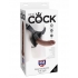 King Cock Strap On Harness 8 inches Dildo Brown - Pipedream