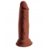 King Cock Plus 6 In Triple Density Cock Brown - Pipedream Products