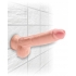 King Cock Triple Density 9 inches Cock, Balls Beige - Pipedream 