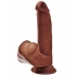 King Cock Plus 8 In Triple Density Cock W/ Balls Brown - Pipedream Products