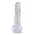 King Cock Clear 8 Inches Cock with Balls - Pipedream 