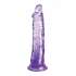 King Cock Clear 8in Purple - Pipedream Products