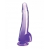 King Cock Clear 10in W/ Balls Purple - Pipedream Products
