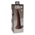 King Cock Elite 7 In Dual Density Brown - Pipedream Products