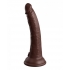 King Cock Elite 7 In Dual Density Brown - Pipedream Products