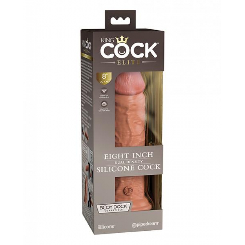 King Cock Elite 8 In Dual Density Tan - Pipedream Products