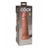 King Cock Elite 8 In Vibrating Dual Density Tan - Pipedream Products
