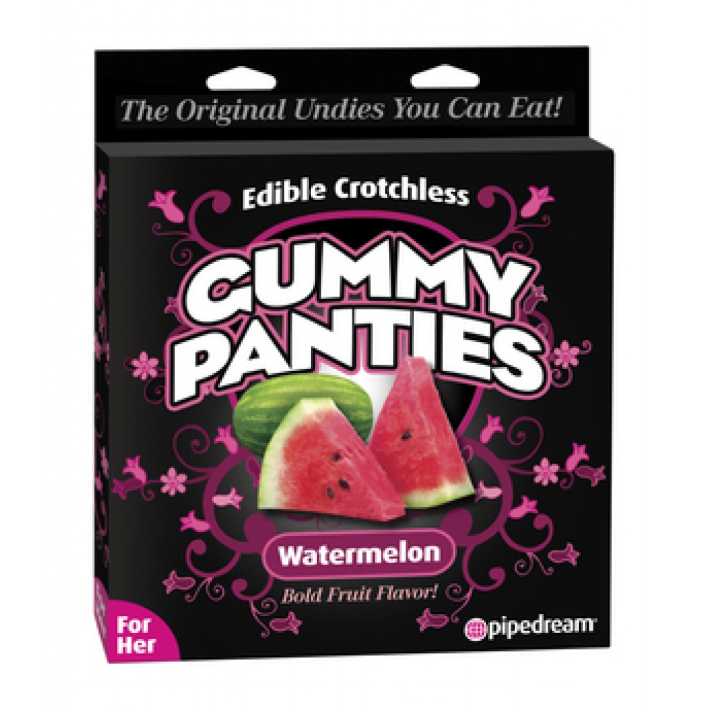 Edible Crotchless Gummy Panties Watermelon - Pipedream