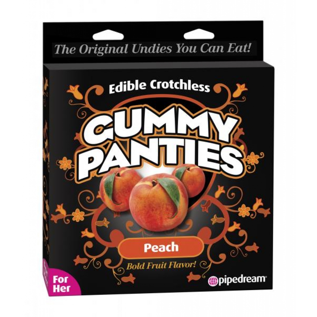 Edible Crotchless Gummy Panties Peach - Pipedream